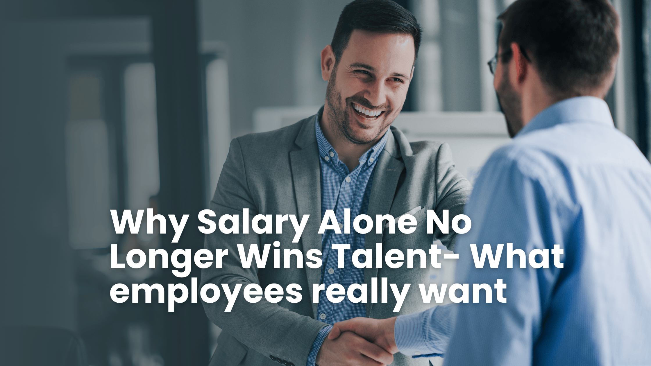 two employees chatting